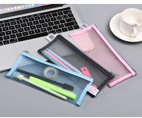 辦公學習好幫手——透明網紗筆袋的多功能收納世界